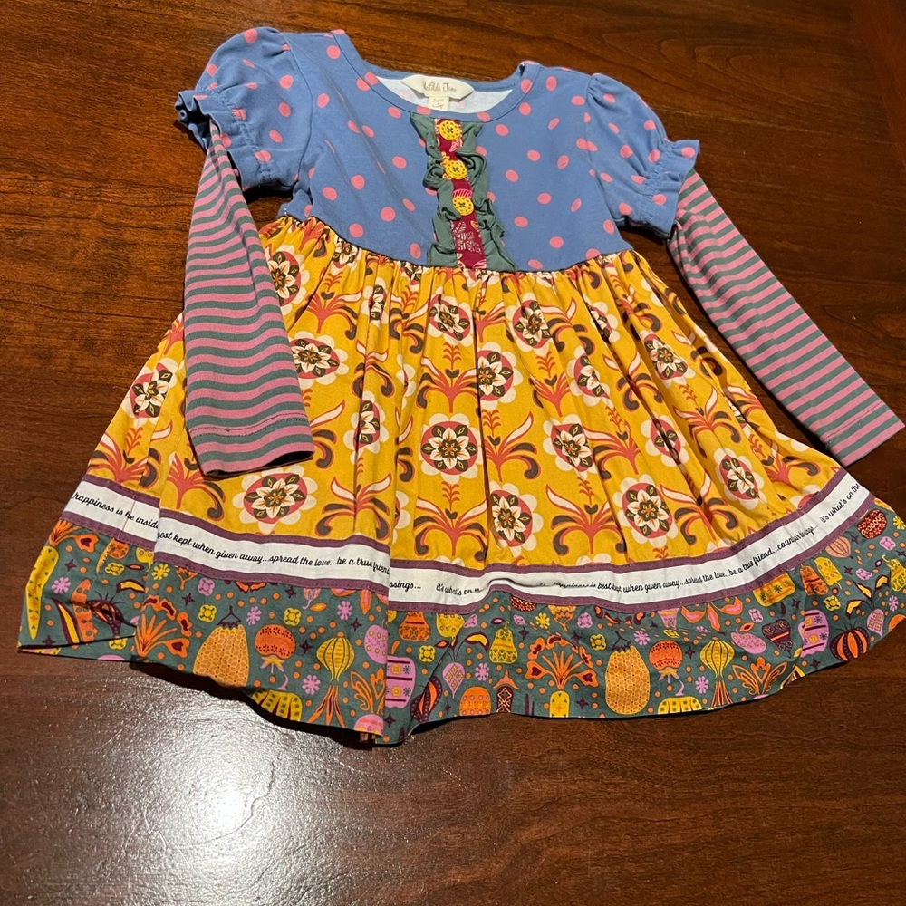 Matilda Jane 2T long sleeve fall print dress EUC